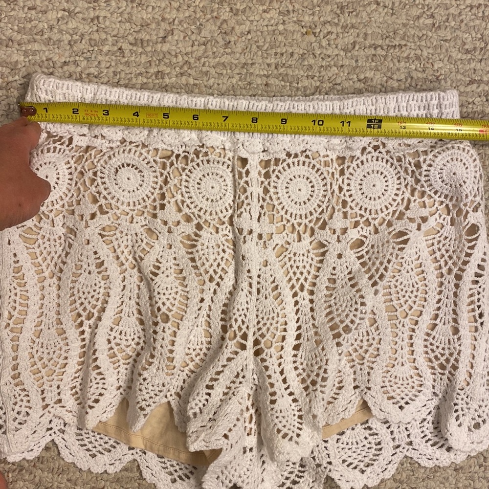 Anthropologie mermaid crochet shorts - Picture 6 of 8